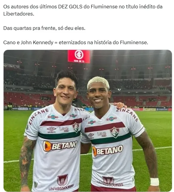 Artilheiros do Fluminense na última Libertadores