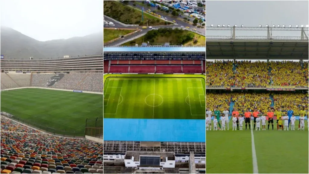 Estádio da LDU, do Universitario e do Junior Barranquilla – Raul Sifuentes/Buda Mendes//Gabriel Aponte/Getty Images