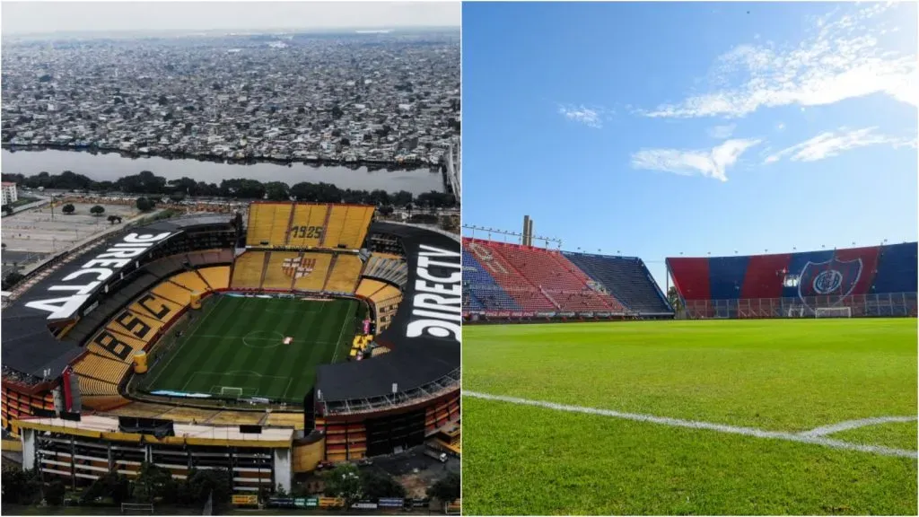 Estádio do Independiente Del Valle e San Lorenzo – Marcelo Endelli/ Franklin Jacome/Getty Images