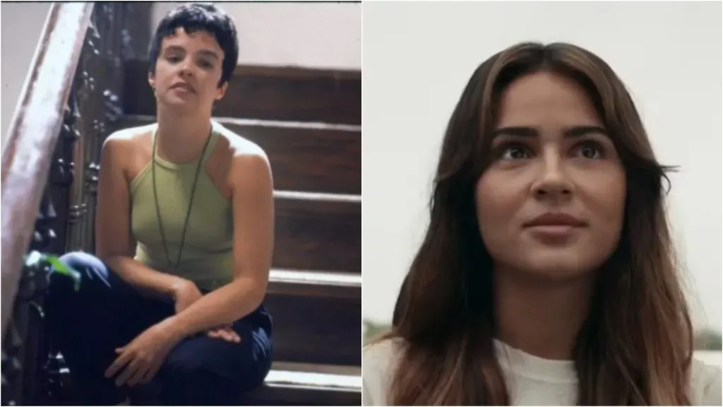 Sandra: Luciana Braga e Giullia Buscacio. Foto 1: Acervo/Globo; Foto 2: Reprodução/Globo