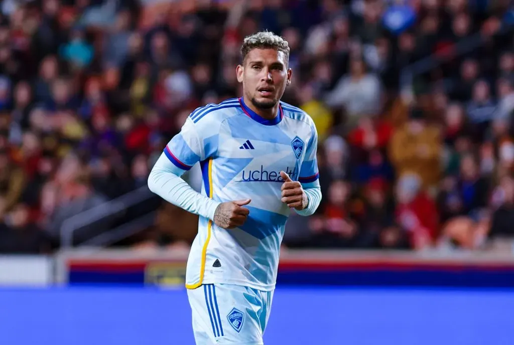 Rafael Navarro tem somente dois gols marcados em 15 jogos pelo Colorado Rapids, dos EUA – Foto: Fabio Giannelli/AGIF