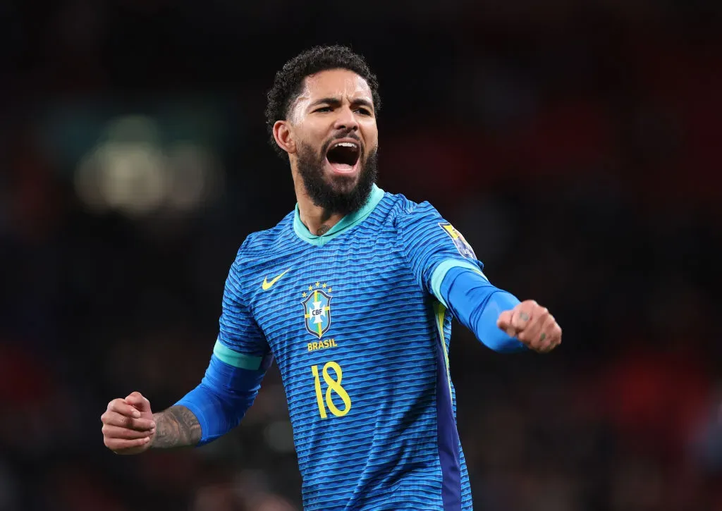 Douglas Luiz, do Aston Villa – Foto: Catherine Ivill/Getty Images