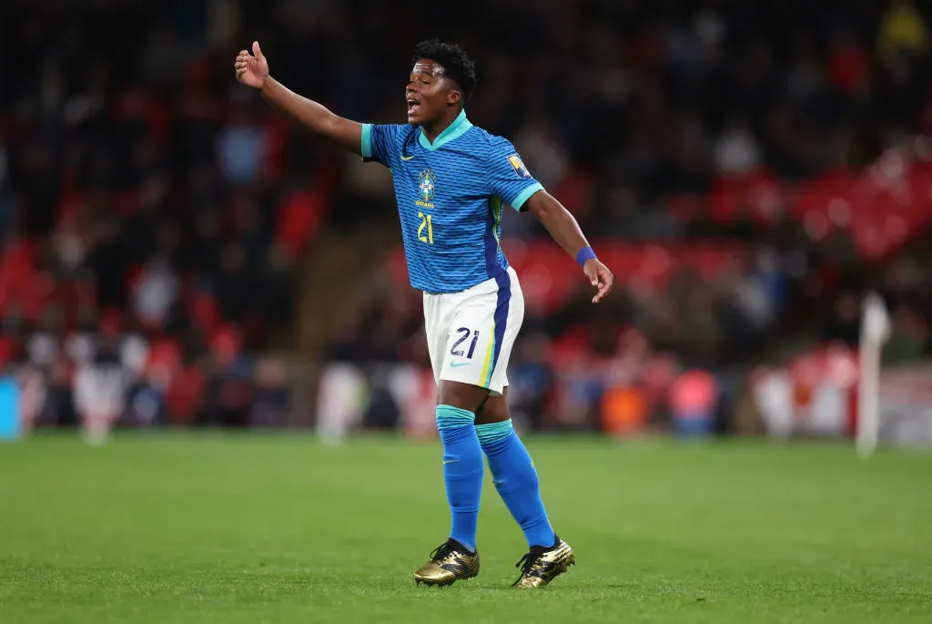 Endrick jogou pelo Brasil