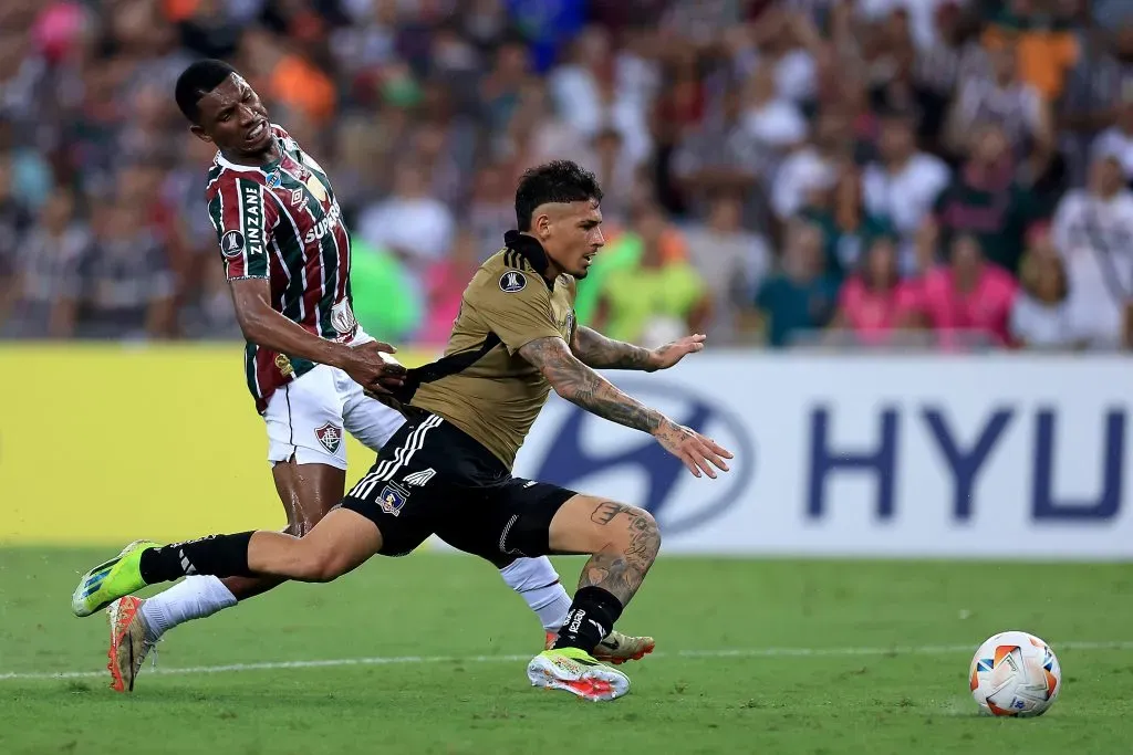 Alan Saldivia impressionou Felipe Melo e o Fluminense em duelo recente pela Libertadores – Foto: Buda Mendes/Getty Images