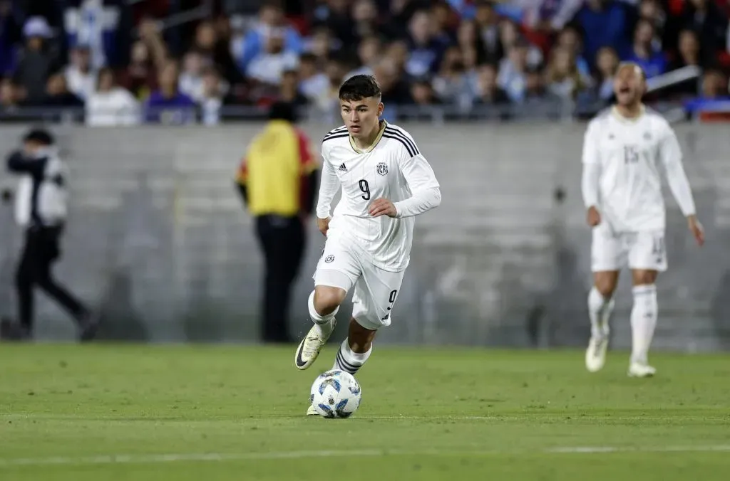 Manfred Ugalde da Costa Rica durante preparação para Copa América.