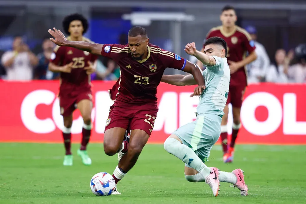 Venezuela em jogo contra o México. Ronald Martinez/Getty Images.