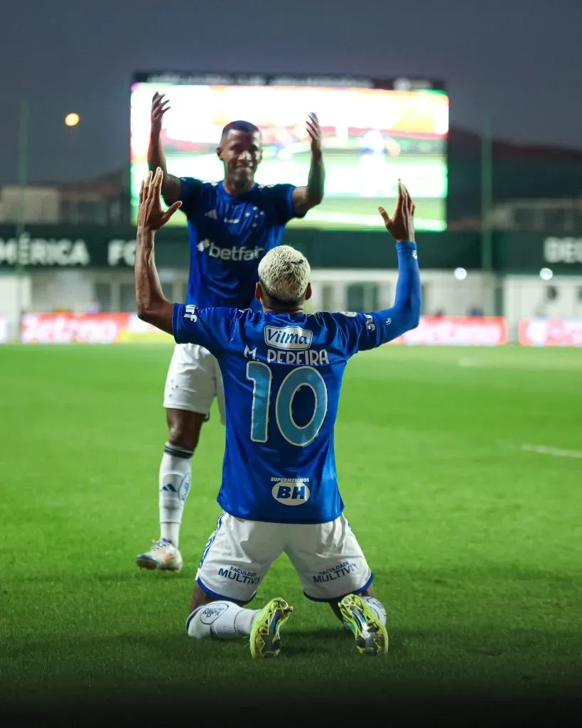 Vitória do Cruzeiro contra o RB Bragantino – Foto: Twitter/Cruzeiro