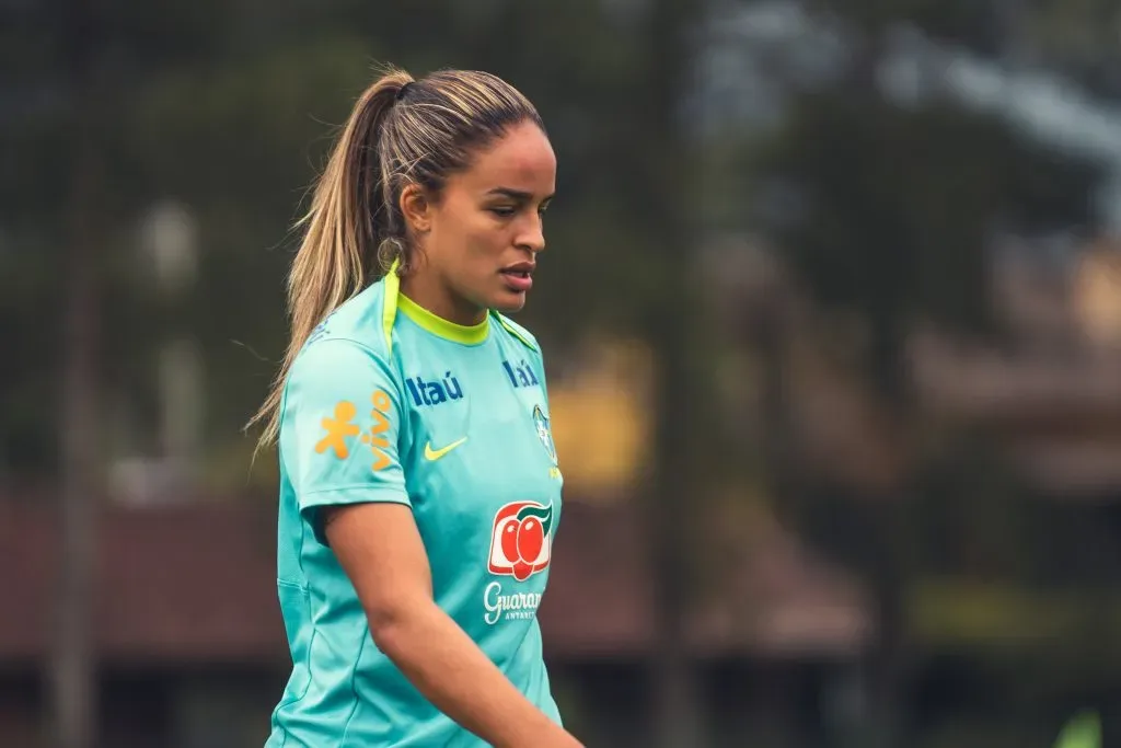 Gabi Nunes em treino da Seleção Brasileira Feminina. Divulgação/Fabio Souza/CBF.