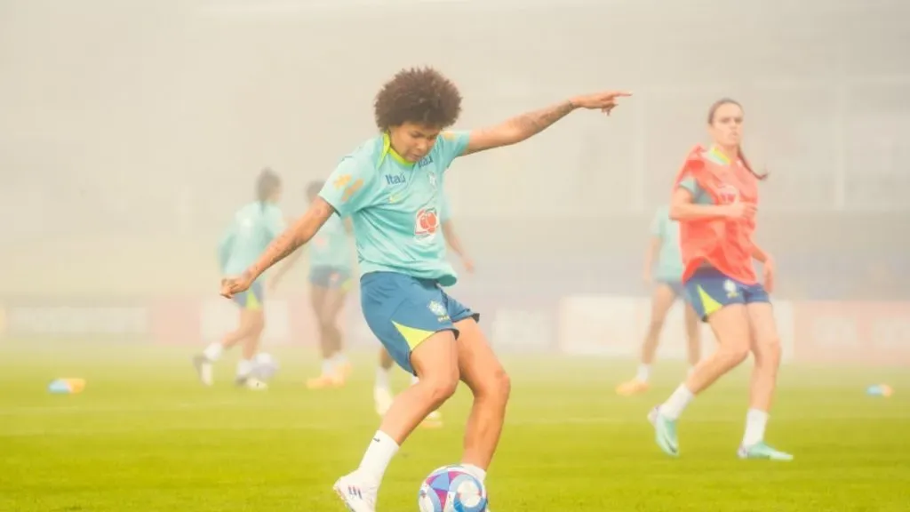 Yaya em treino da Seleção Brasileira Feminina. Divulgação/Fabio Souza/CBF.