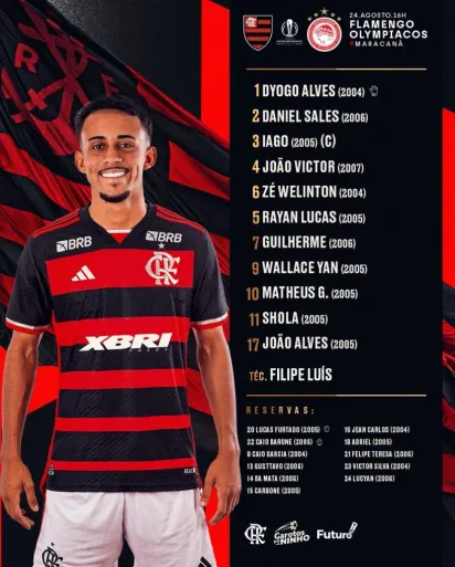 Foto: rede social X / Flamengo