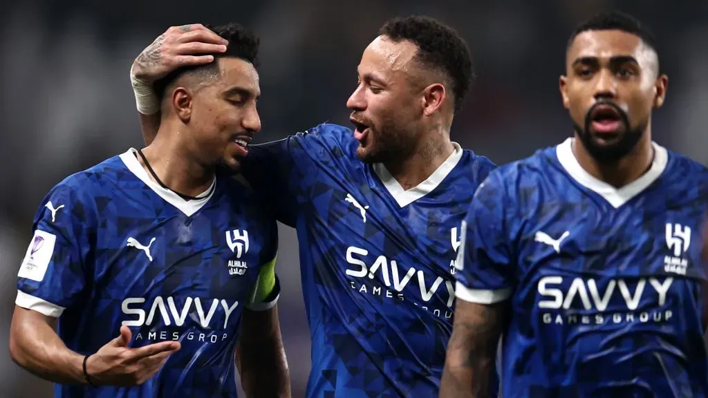 Neymar entra em campo pelo Al-Hilal. Foto: Francois Nel/Getty Images