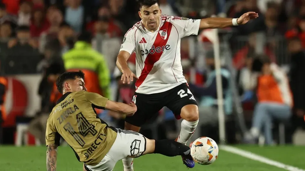 Marcos Acuña em ação. Foto: Alejandro Pagni/IMAGO/ PHOTOxPHOTO