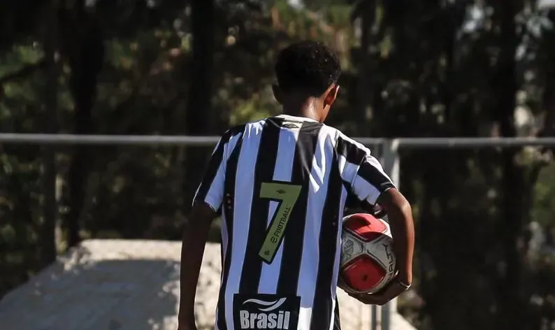 Robson Júnior é destaque na base do Santos. Foto: Santos FC