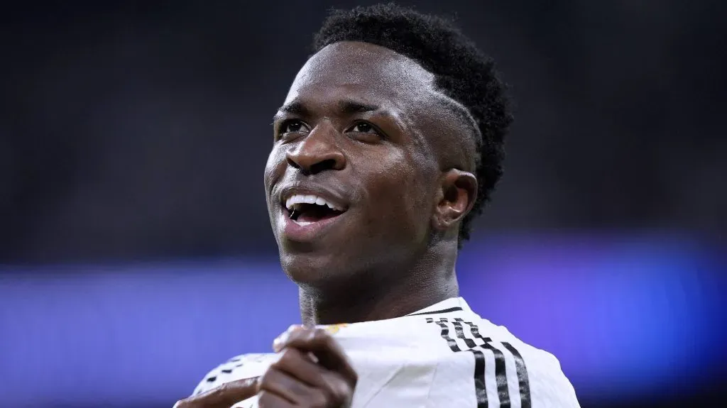 Vinicius Júnior comemorando. Foto: IMAGO/Laci Perenyi