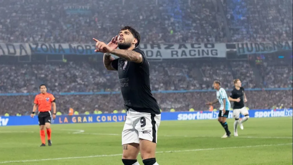Yuri Alberto comemora seu gol na Argentina – Foto: Agência Corinthians – Rodrigo Coca