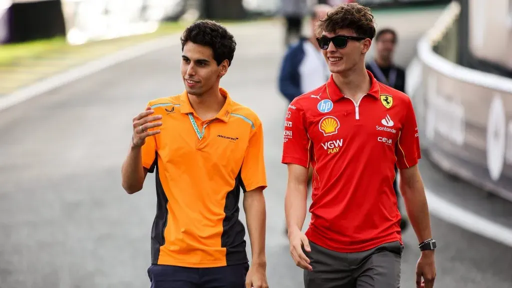 Bortoleto e Oliver Bearman no GP de São Paulo