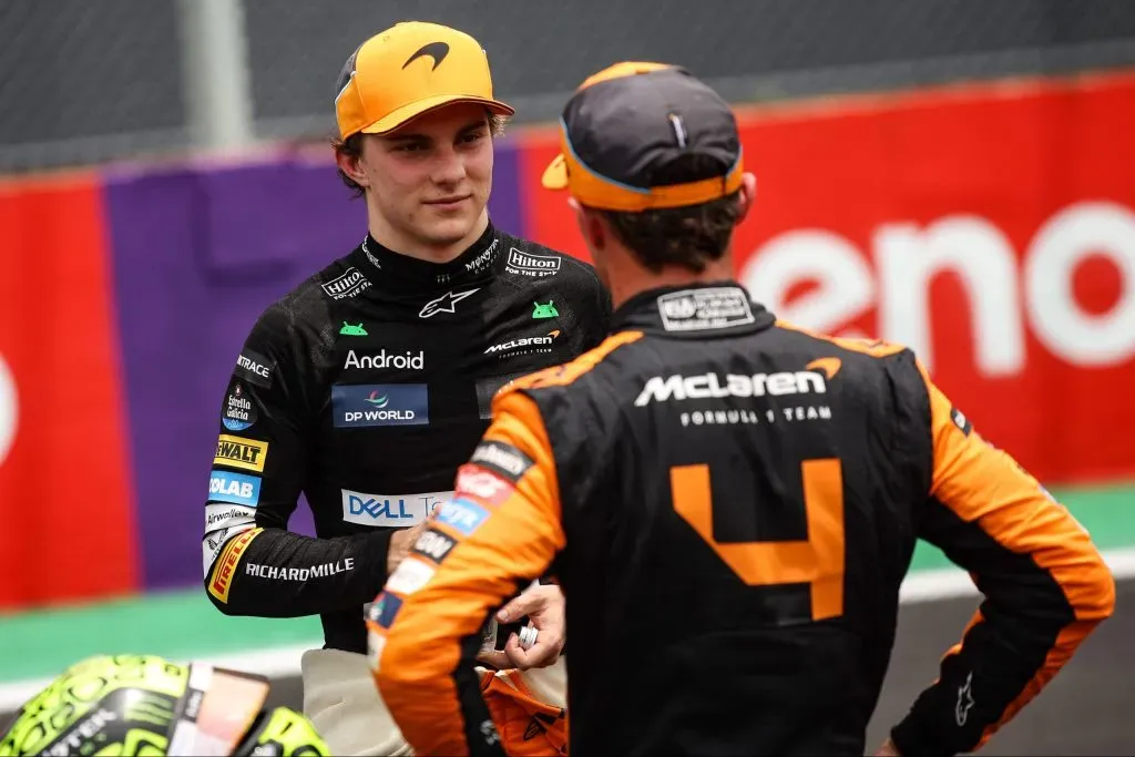 Oscar Piastri e Lando Norris no GP de São Paulo