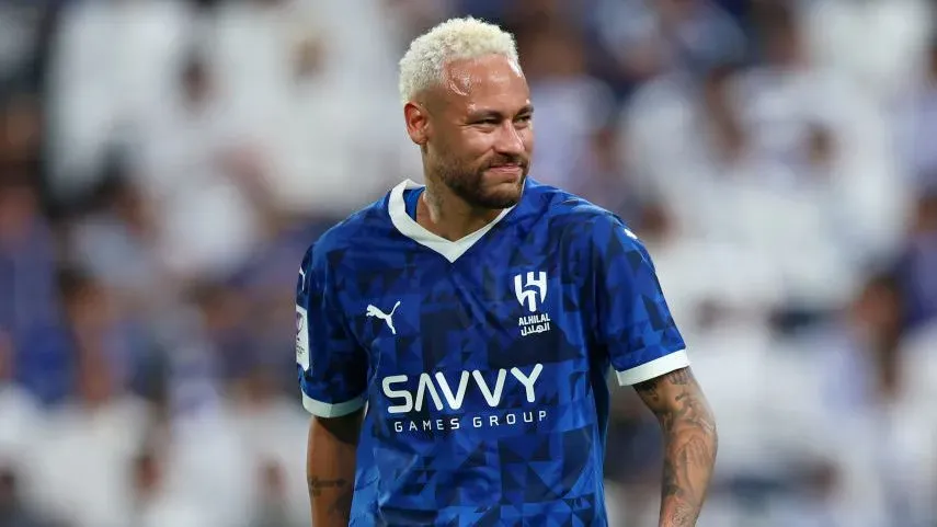 Neymar em jogo do Al-Hilal . Foto: Yasser Bakhsh/Getty Images