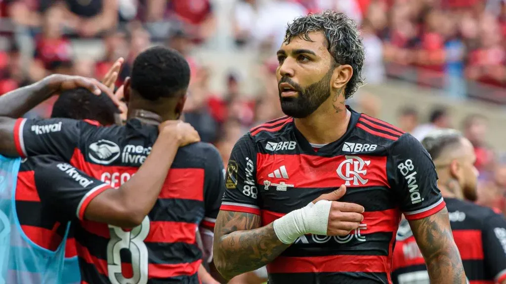 Foto – IMAGO / Fotoarena – Flamengo venceu Atlético-MG por 3 a 1 com gols de Arrasca e Gabigol (duas vezes)