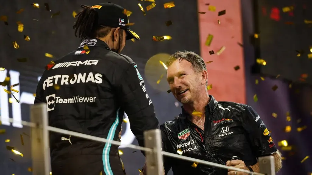 Horner e Hamilton em 2021