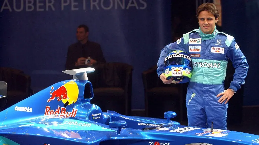 Felipe Massa na Sauber em 2002