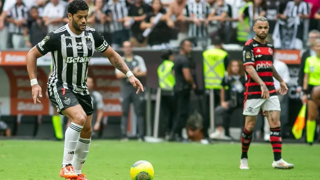 Hulk jogador do Atlético durante partida contra o Flamengo pela Copa Do Brasil 2024. Foto: Fernando Moreno/AGIF