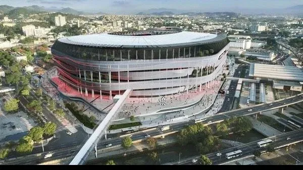 Estádio do Flamengo por fora. Foto: Divulgação/Flamengo