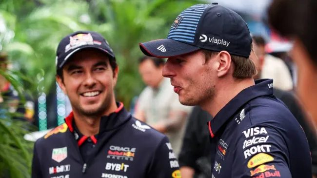 Pérez e Verstappen no GP de São Paulo