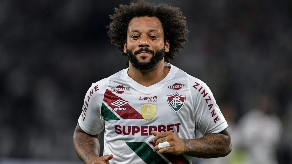 Marcelo durante jogo. Foto: Thiago Ribeiro/AGIF