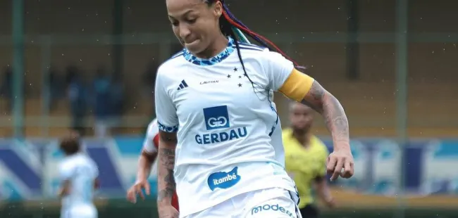 Byanca Brasil, durante partida contra o América que resultou no bicampeonato do Cabuloso pelo Campeonato Mineiro. Foto: Gustavo Martins/Cruzeiro