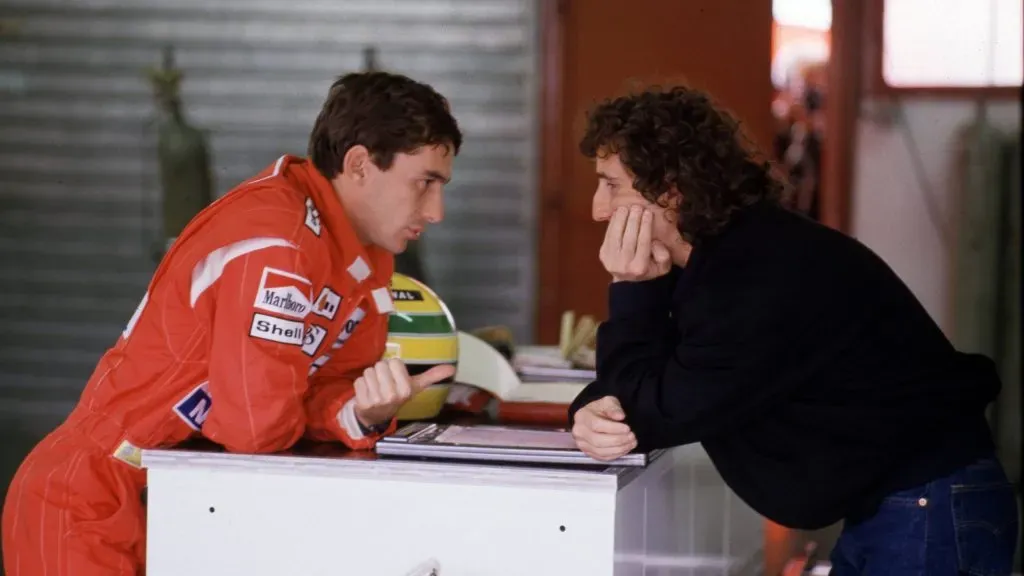 Prost e Senna conversando