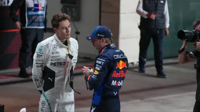 Russell e Verstappen no GP do Catar