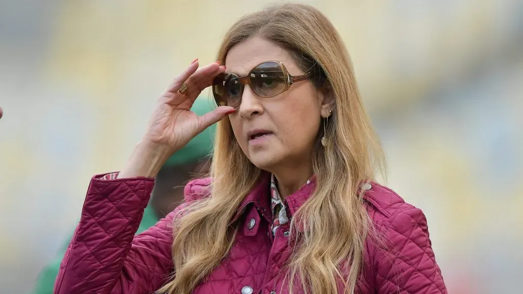 Leila Pereira no Allianz Parque