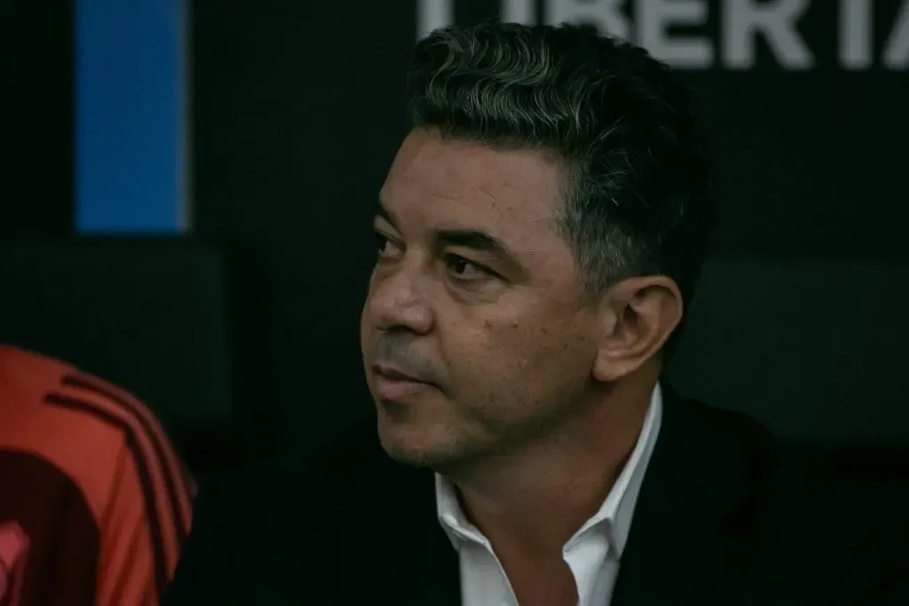 MG – BELO HORIZONTE – 22/10/2024 – COPA LIBERTADORES 2024, ATLETICO X RIVER PLATE -Marcelo Gallardo tecnico do River Plate durante partida contra o Atletico no estadio Arena MRV pelo campeonato Copa Libertadores 2024. Foto: Fernando Moreno/AGIF