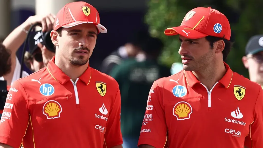 Leclerc e Sainz em Abu Dhabi