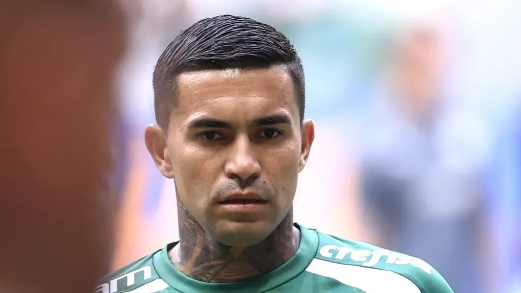 Foto: Dudu sério com uniforme do Palmeiras de treino - Marcello Zambrana/AGIF