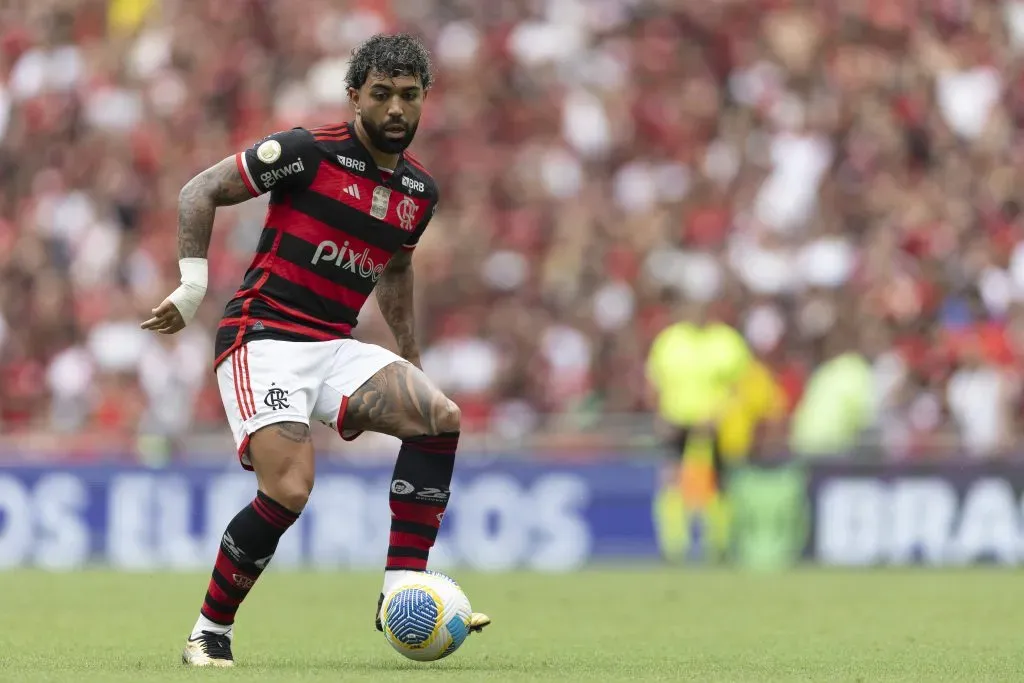 . Foto: Andre Mourao/AGIF – Gabriel Barbosa marcou gol contra o Vitória em possível despedida do CRF.