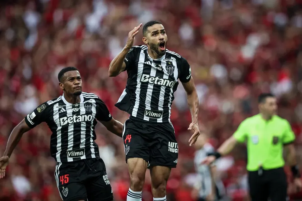 Alan Kardec comemora gol pelo Atlético - Foto: Pedro Souza/CAM