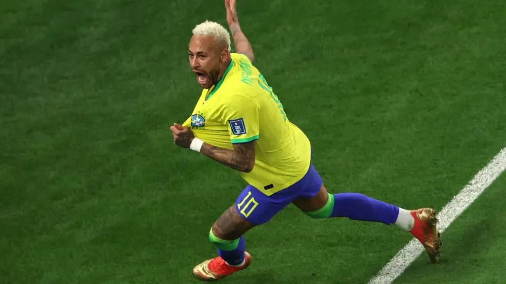 Neymar pela Seleção Brasileira na Copa do Mundo de 2022. Foto: Alex Pantling/Getty Images