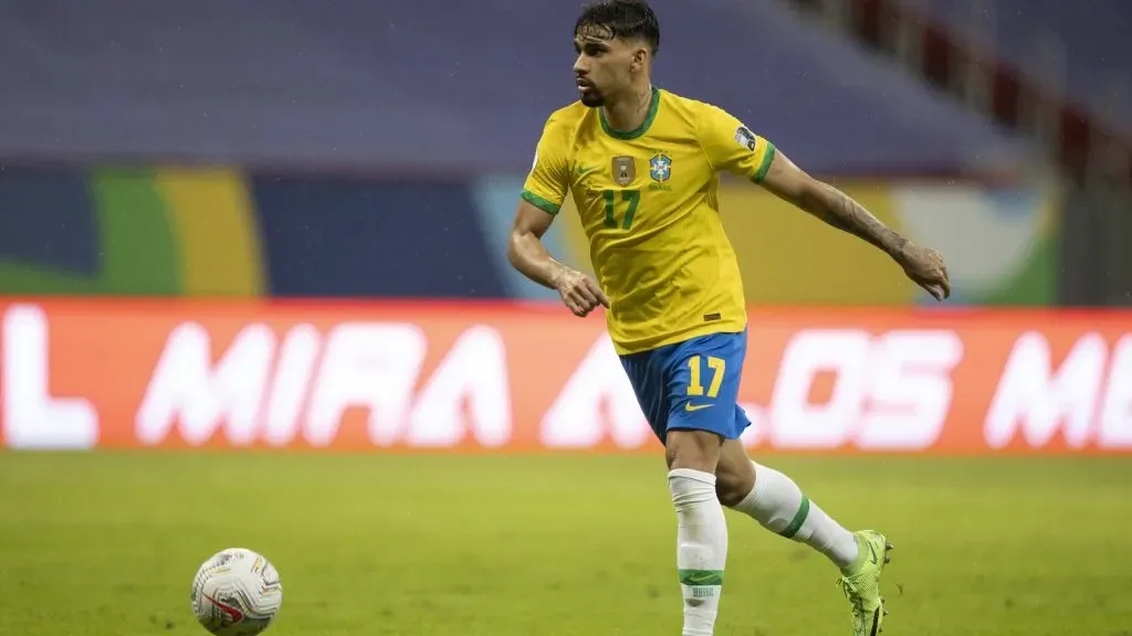 Lucas Paquetá em partida pela Seleção Brasileira. Foto: PRESSINPHOTO
