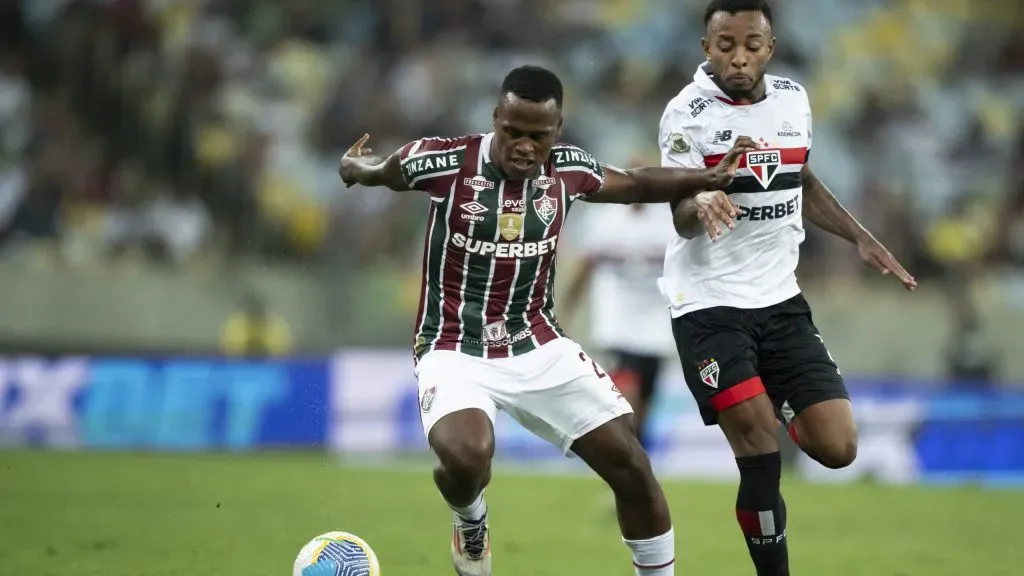 Jhon Arias durante partida. Foto: Jorge Rodrigues/AGIF