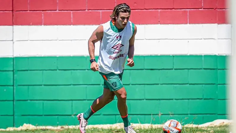 Canobbio em treino no Fluminense. Foto: Marina Garcia/Fluminense