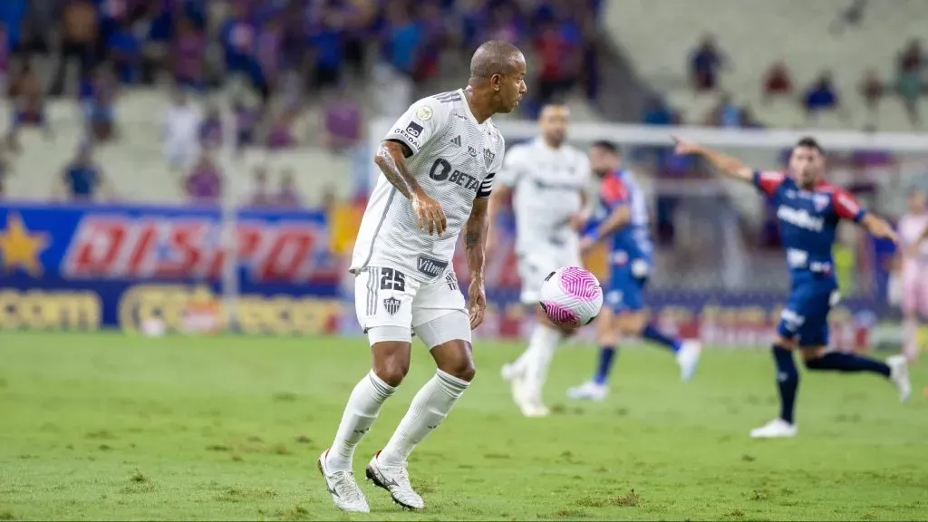 Mariano não escondeu o incômodo com a saída do Galo – Foto: Baggio Rodrigues/AGIF