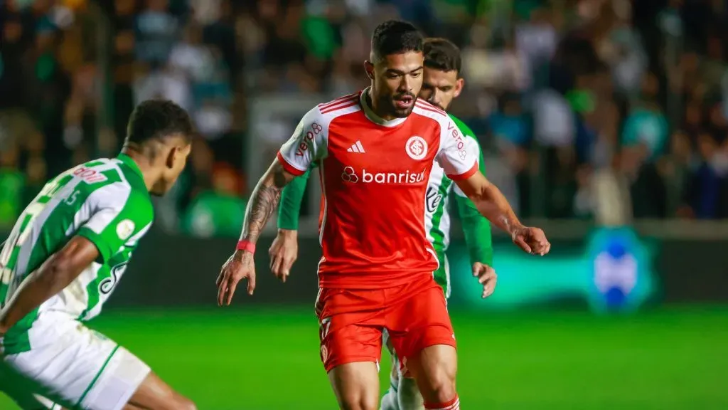 Bruno Tabata em Juventude x Internacional em 2024/ Foto: Luiz Erbes/AGIF