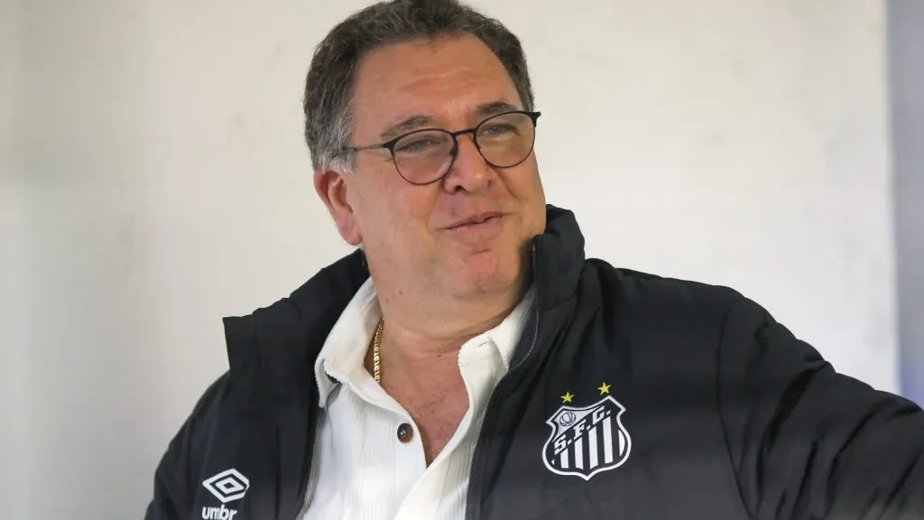 Marcelo Teixeira, presidente do Santos. Foto: Reinaldo Campos/AGIF