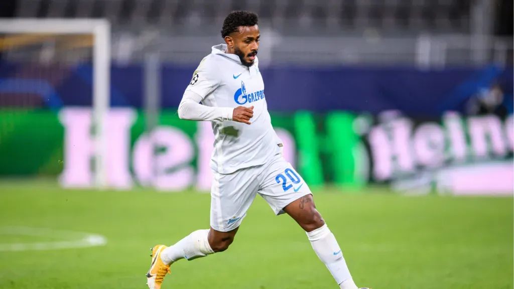 Wendel atuando pelo Zenit. Foto: Lukas Schulze/Getty Images