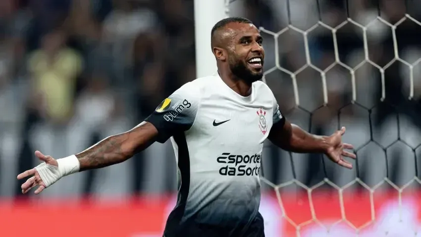 Alex Santana comemora gol pelo Corinthians. Foto: Rodrigo Coca/Ag. Corinthians