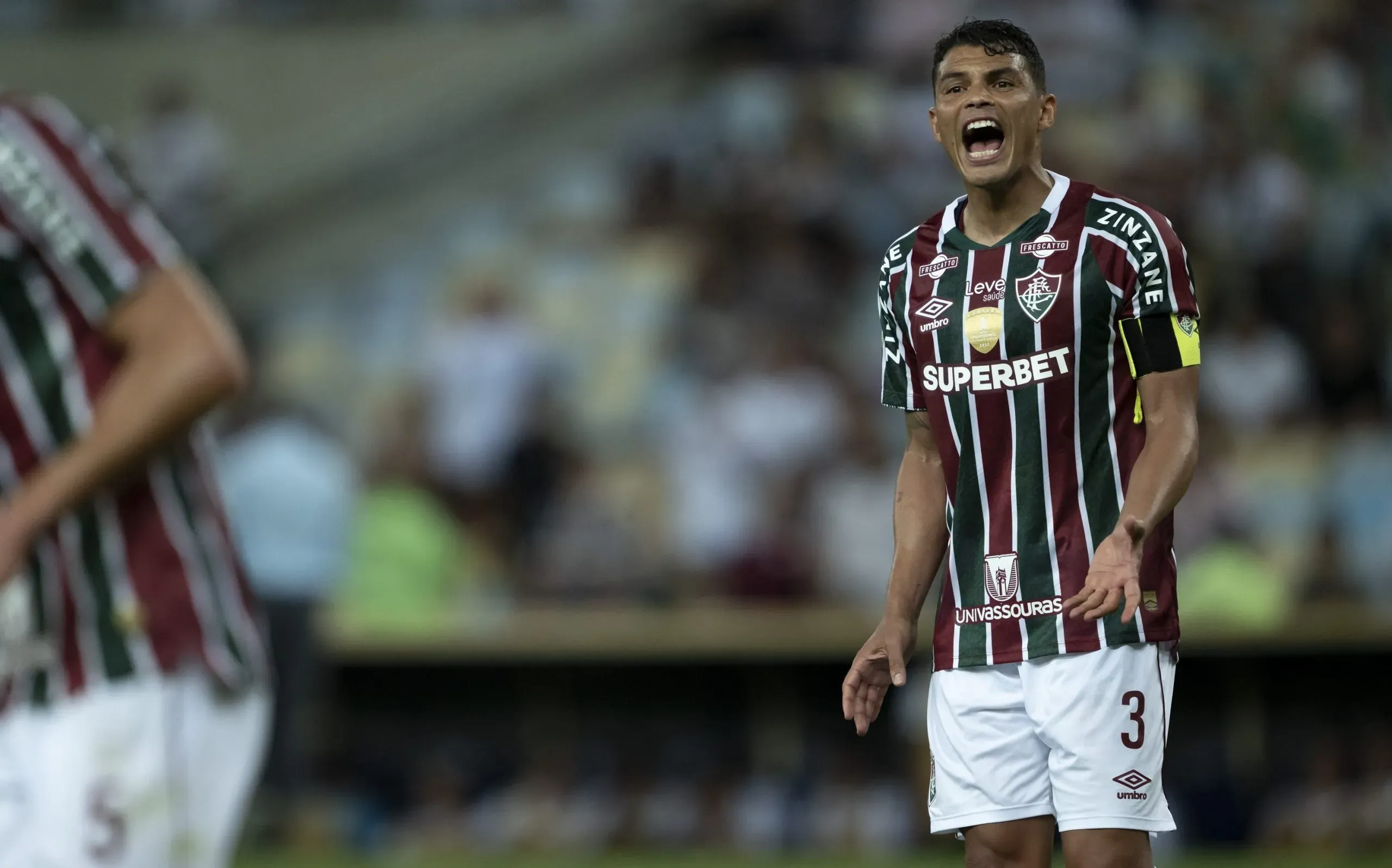 Thiago Silva, jogador do Fluminense durante partida contra o Madureia pelo Campeonato Carioca. Foto: Jorge Rodrigues/AGIF