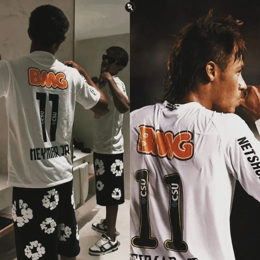 Yamal postou foto com camisa 11 de Neymar no Santos - Foto: Reprodução/Twitter Oficial de LY.