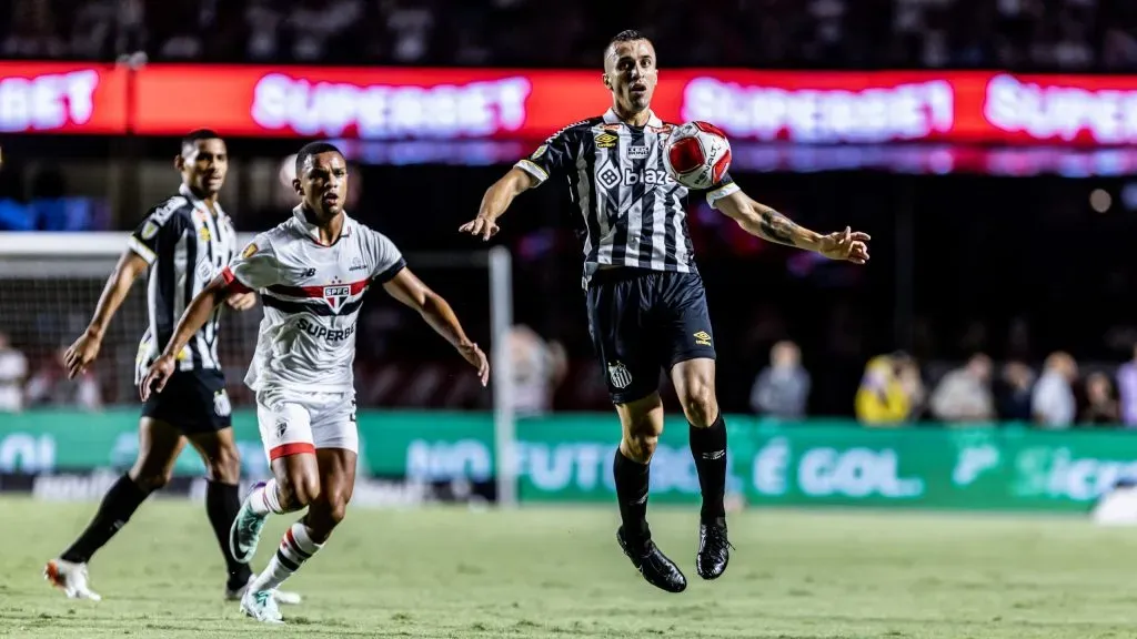 Santos X São Paulo. Foto: Abner Dourado/AGIF